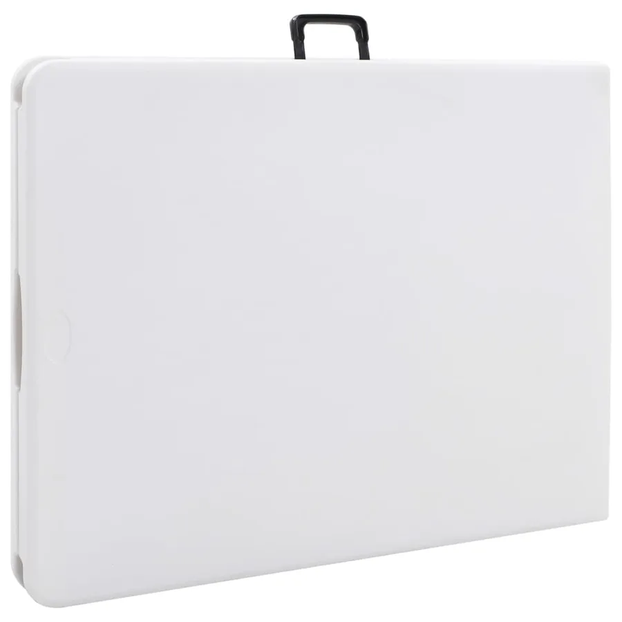 Table pliable de jardin Blanc 180x72x72 cm PEHD - 4