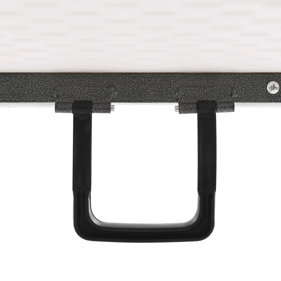 Table pliable de jardin Blanc 180x72x72 cm PEHD - 7