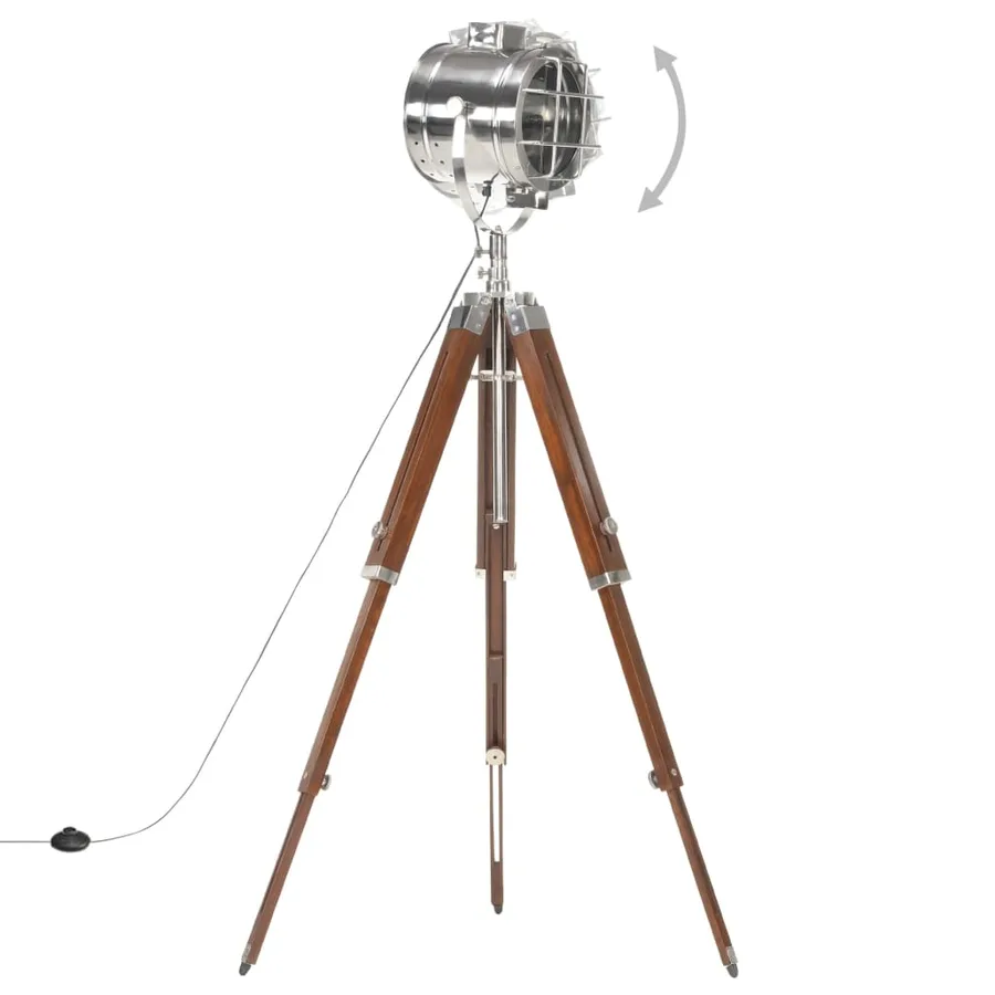 Lampadaire à trépied bois de manguier massif 165 cm - 3
