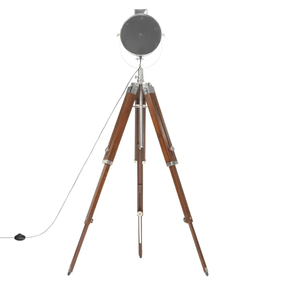 Lampadaire à trépied bois de manguier massif 165 cm - 6