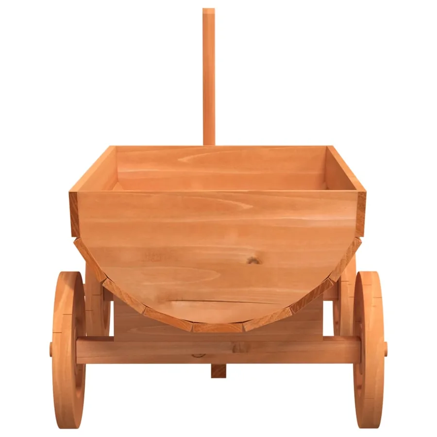 Chariot décoratif 70x43x54 cm bois massif de sapin - 5