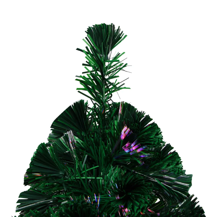 Sapin de Noël artificiel avec support vert 150 cm fibre optique - 6