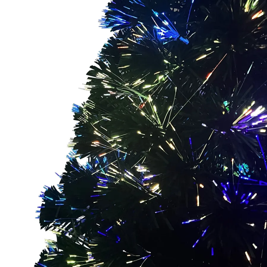 Sapin de Noël artificiel avec support vert 150 cm fibre optique - 7
