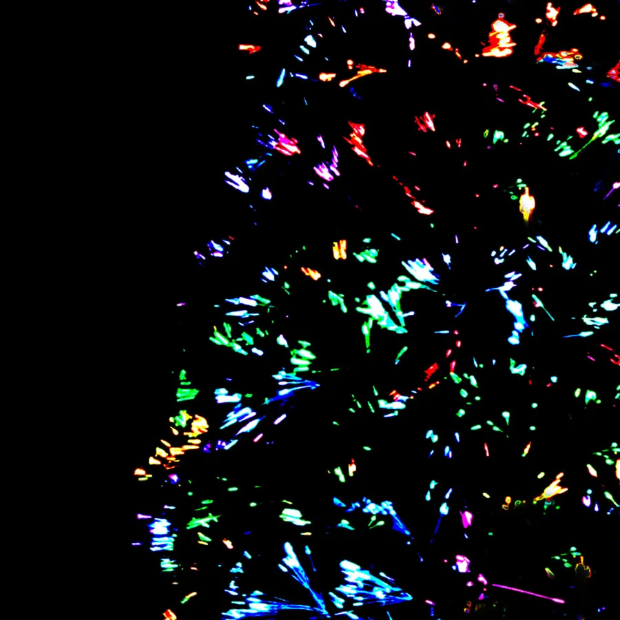 Sapin de Noël artificiel avec support vert 150 cm fibre optique - 8