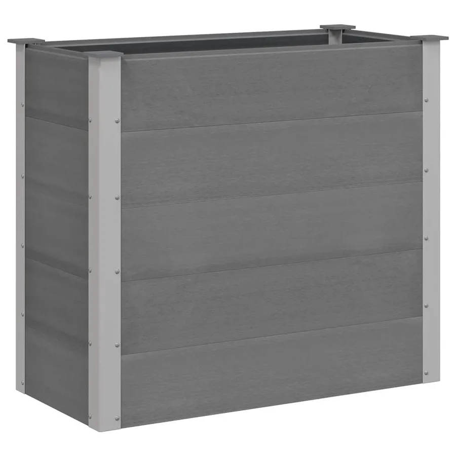 Lit surélevé de jardin WPC 100x50x91 cm Gris - 2