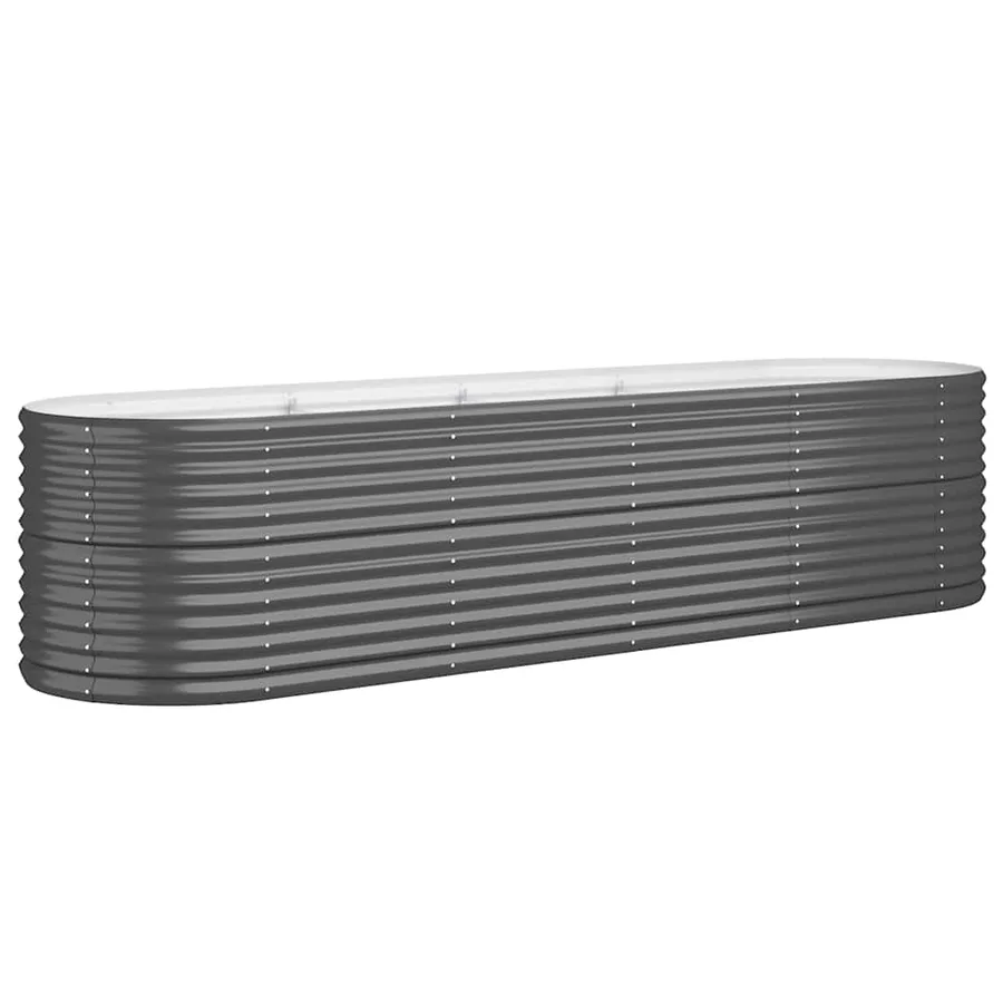 Lit surélevé de jardin Acier galvanisé Anthracite - 2