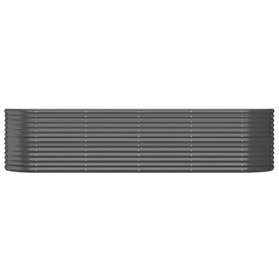Lit surélevé de jardin Acier galvanisé Anthracite - 3