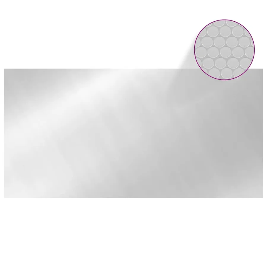 Couverture de piscine Argenté 549x274 cm PE - 3