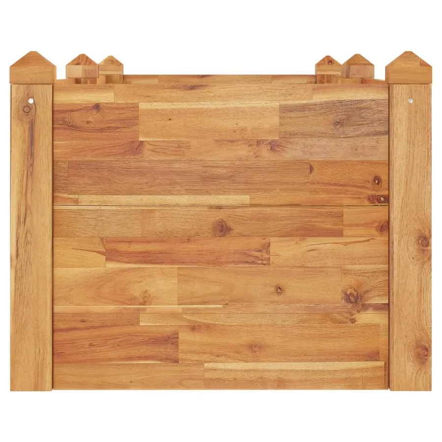 Lit surélevé de jardin 160x60x44 cm bois massif d'acacia - 4