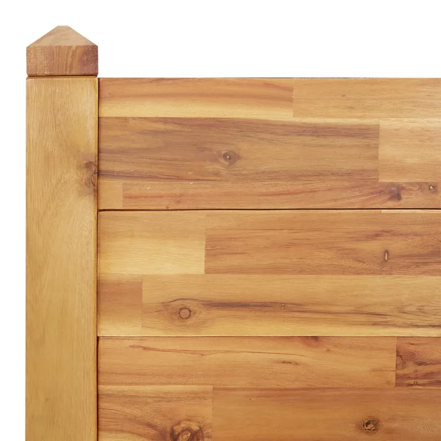 Lit surélevé de jardin 160x60x44 cm bois massif d'acacia - 5