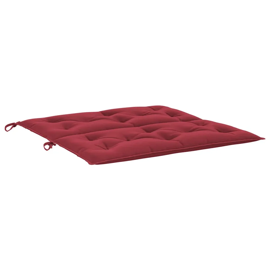 Coussin de banc de jardin rouge bordeaux tissu oxford - 5