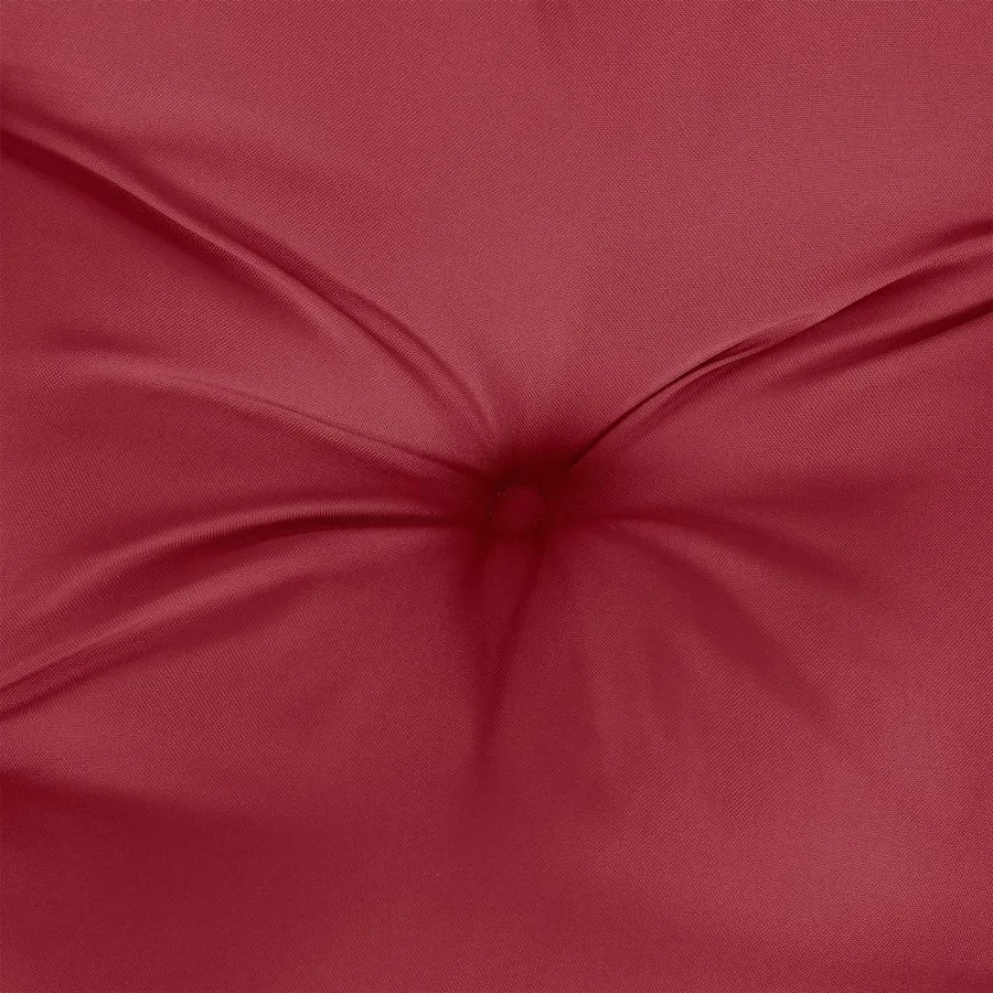 Coussin de banc de jardin rouge bordeaux tissu oxford - 7