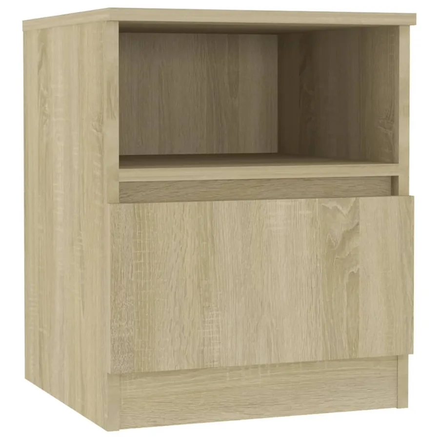 Table de chevet chêne sonoma 40x40x50 cm bois d'ingénierie - 2