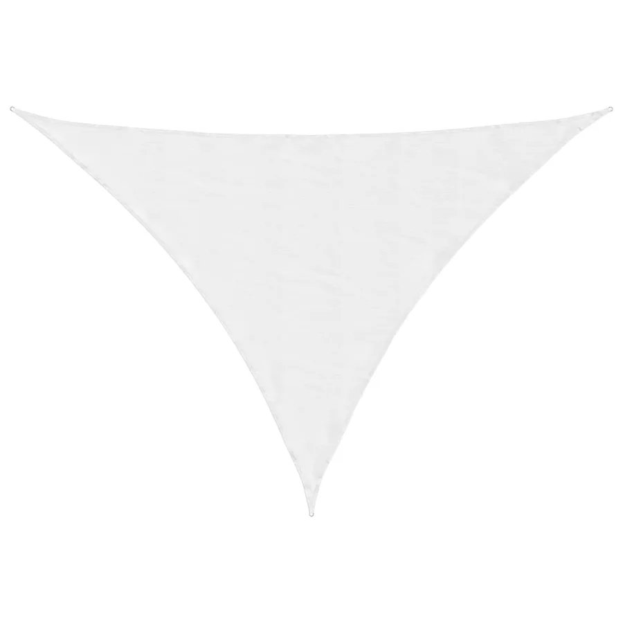 Voile de parasol tissu oxford triangulaire 3,5x3,5x4,9 m blanc - 2