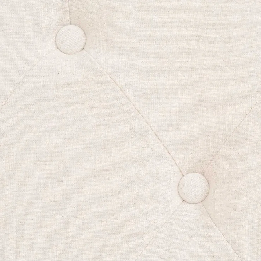 Ensemble de canapés 2 pcs tissu blanc crème - 10
