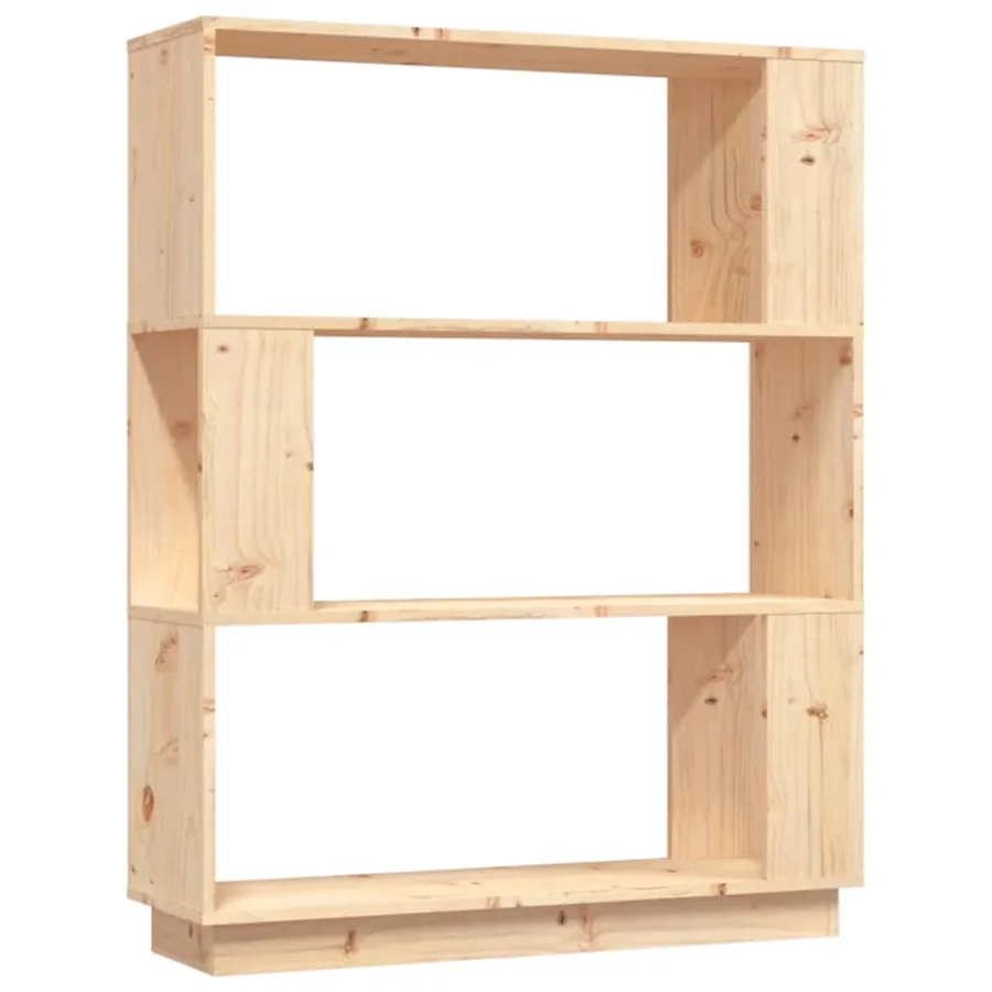 Bibliothèque/Séparateur de pièce 80x25x101 cm Pin solide - 2