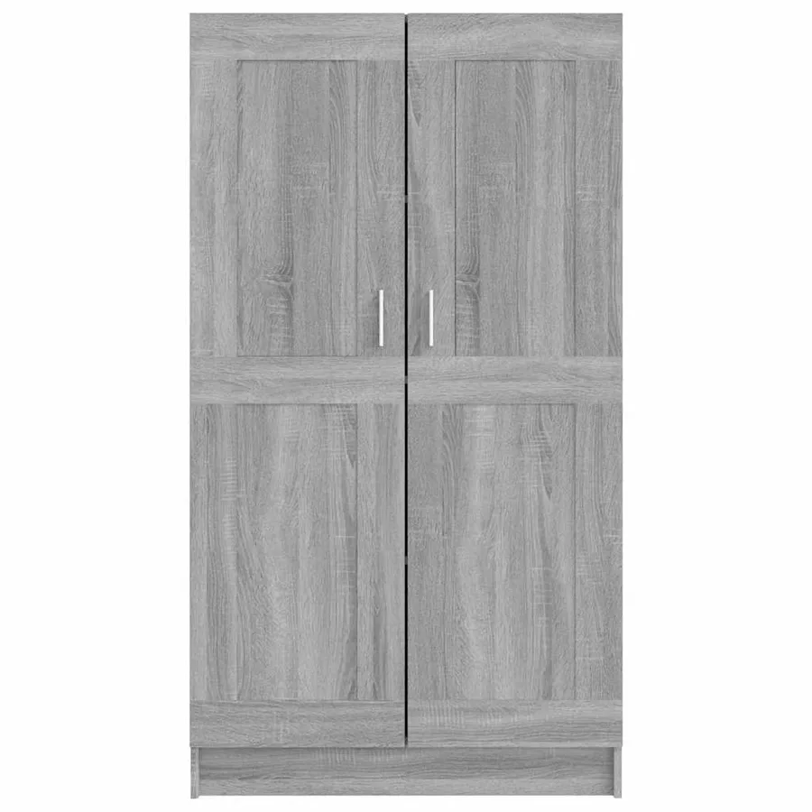 Bibliothèque Sonoma gris 82,5x30,5x150 cm Bois d'ingénierie - 4