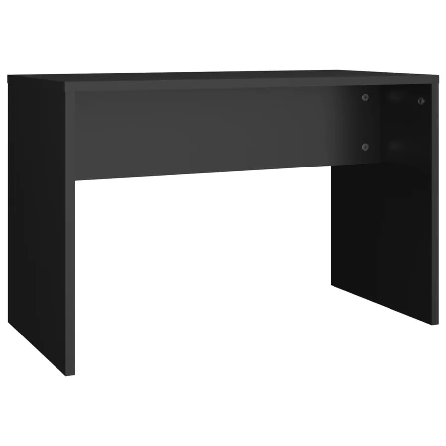Tabouret de toilette Noir 70x35x45 cm Bois d'ingénierie - 2