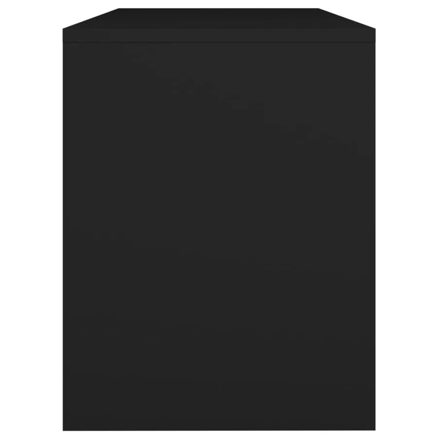 Tabouret de toilette Noir 70x35x45 cm Bois d'ingénierie - 6