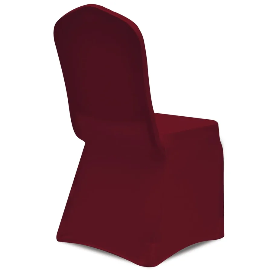 Housses élastiques de chaise Bordeaux 24 pcs - 5
