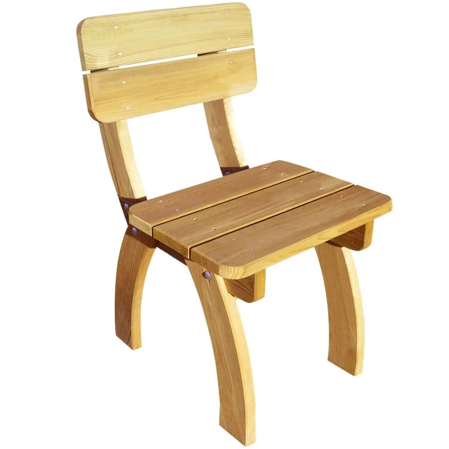 Chaises de jardin lot de 2 Pinède imprégnée - 2