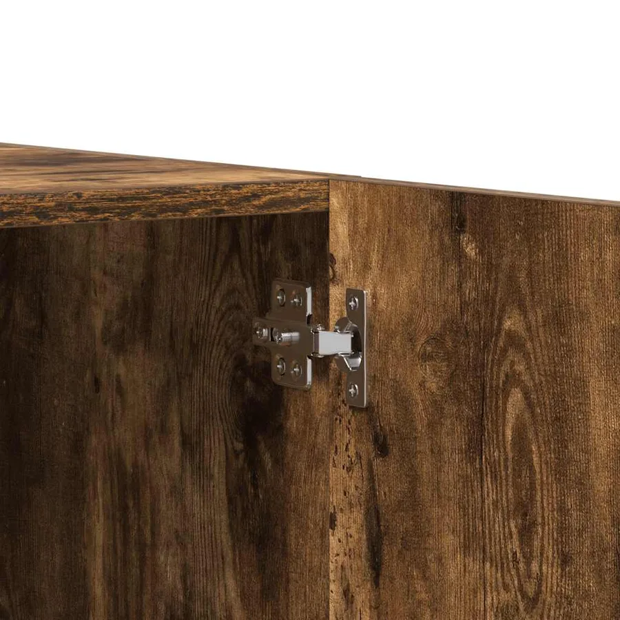 Garde-robe Chêne fumé 90x52x200 cm Bois d'ingénierie - 9