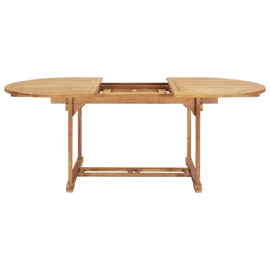 Table de jardin extensible 150-200x100x75 cm Teck solide - 3