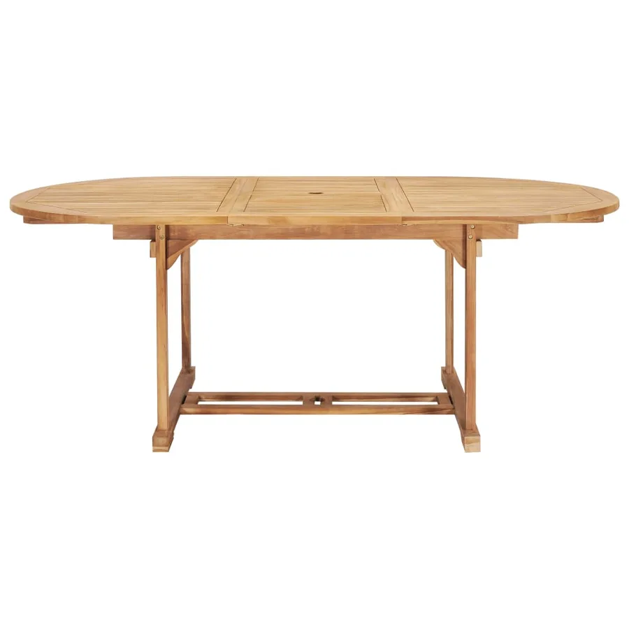 Table de jardin extensible 150-200x100x75 cm Teck solide - 4
