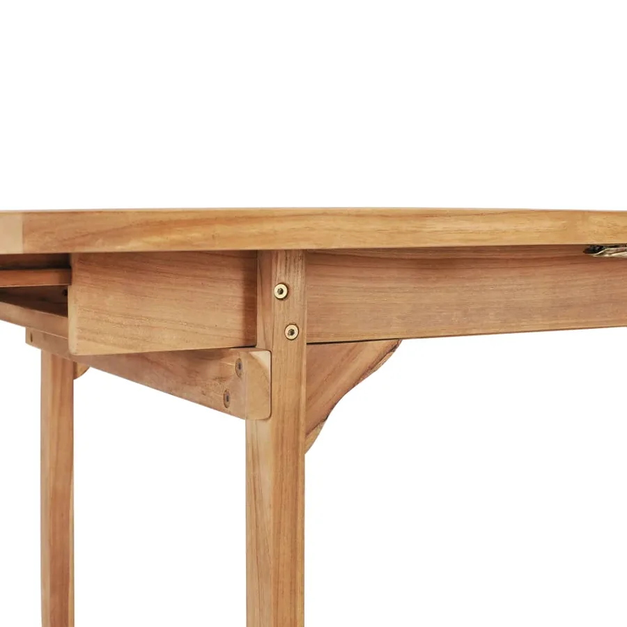 Table de jardin extensible 150-200x100x75 cm Teck solide - 9