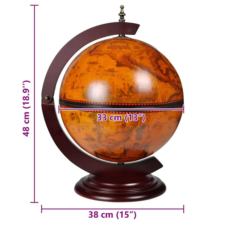 Support de vin sous forme de globe Bois d'eucalyptus - 5