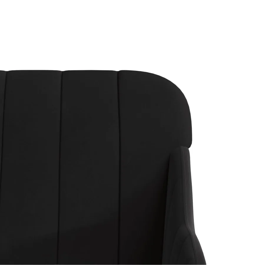 Fauteuil Noir 63x76x80 cm Velours - 6