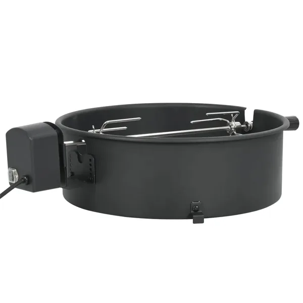 Kit d'anneau de rôtissoire barbecue 47 cm Noir