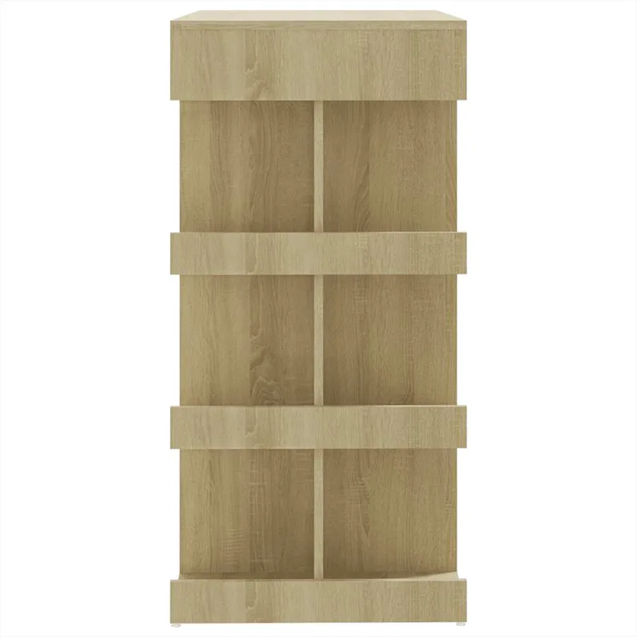 Table de bar étagère de rangement Chêne sonoma Bois ingénierie - 6