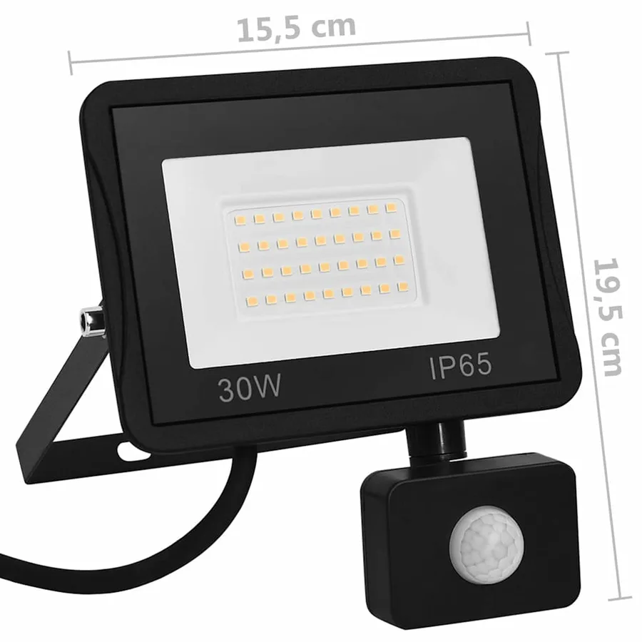 Projecteur à LED avec capteur 30 W Blanc froid - 11