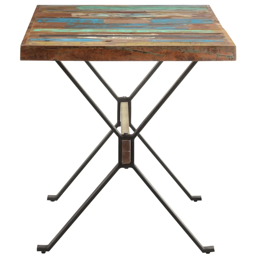 Table à manger 140x70x76 cm Bois de récupération massif - 3