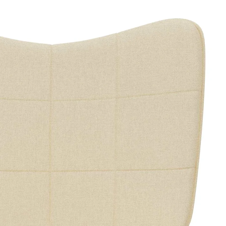 Chaise de relaxation Crème Tissu - 7