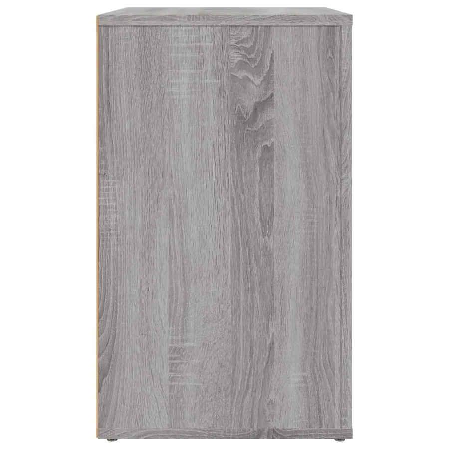 Table de chevet Sonoma gris 50x36x60 cm Bois d'ingénierie - 8