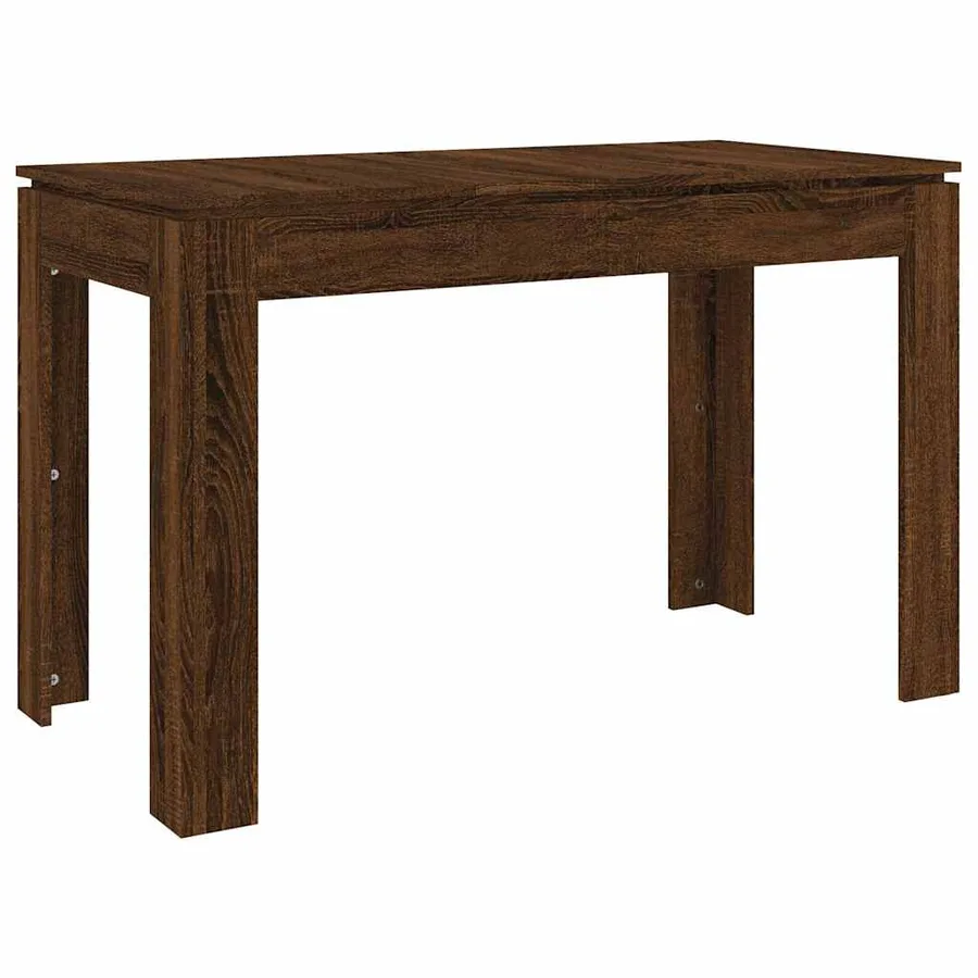Table à dîner Chêne marron 120x60x76 cm bois d'ingénierie - 2