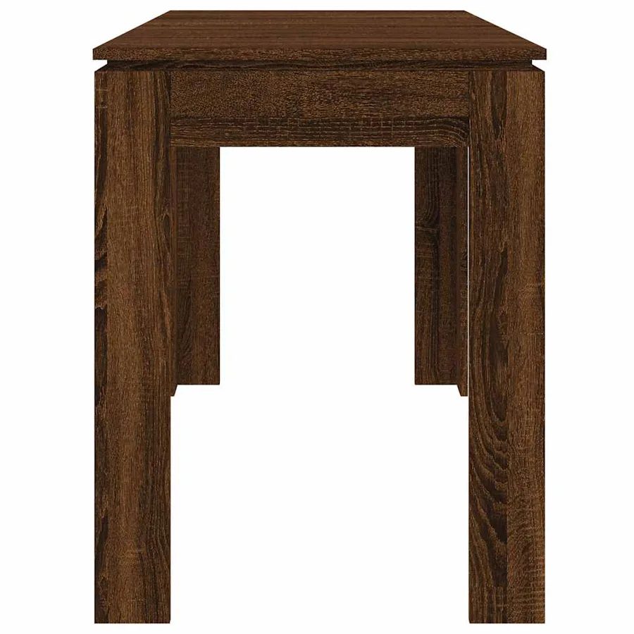 Table à dîner Chêne marron 120x60x76 cm bois d'ingénierie - 5