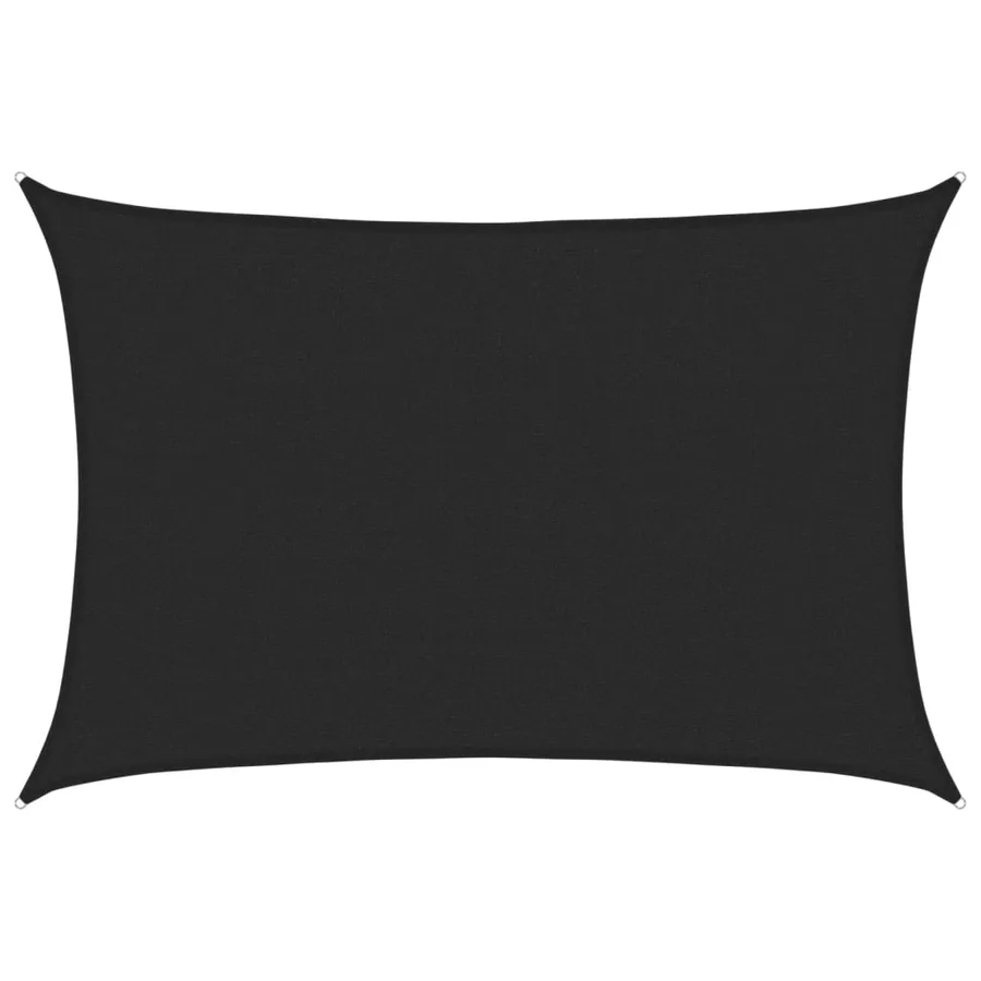 Voile d'ombrage 160 g/m² Noir 2,5x3,5 m PEHD - 2