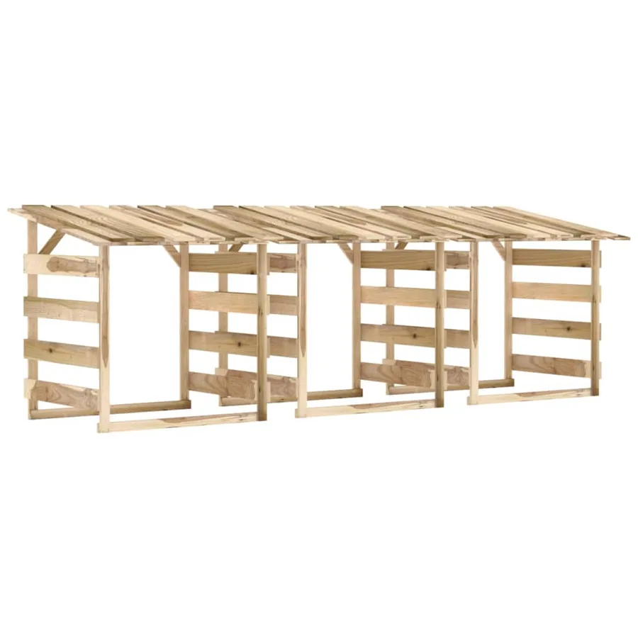 Pergolas avec toits 3 pcs 100x90x100 cm Bois de pin imprégné - 2