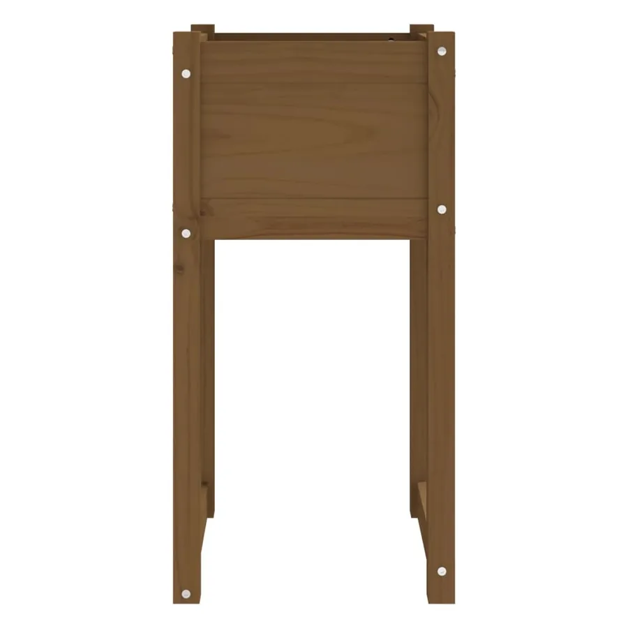 Jardinières 2 pcs Marron miel 40x40x81 cm Bois massif de pin - 5