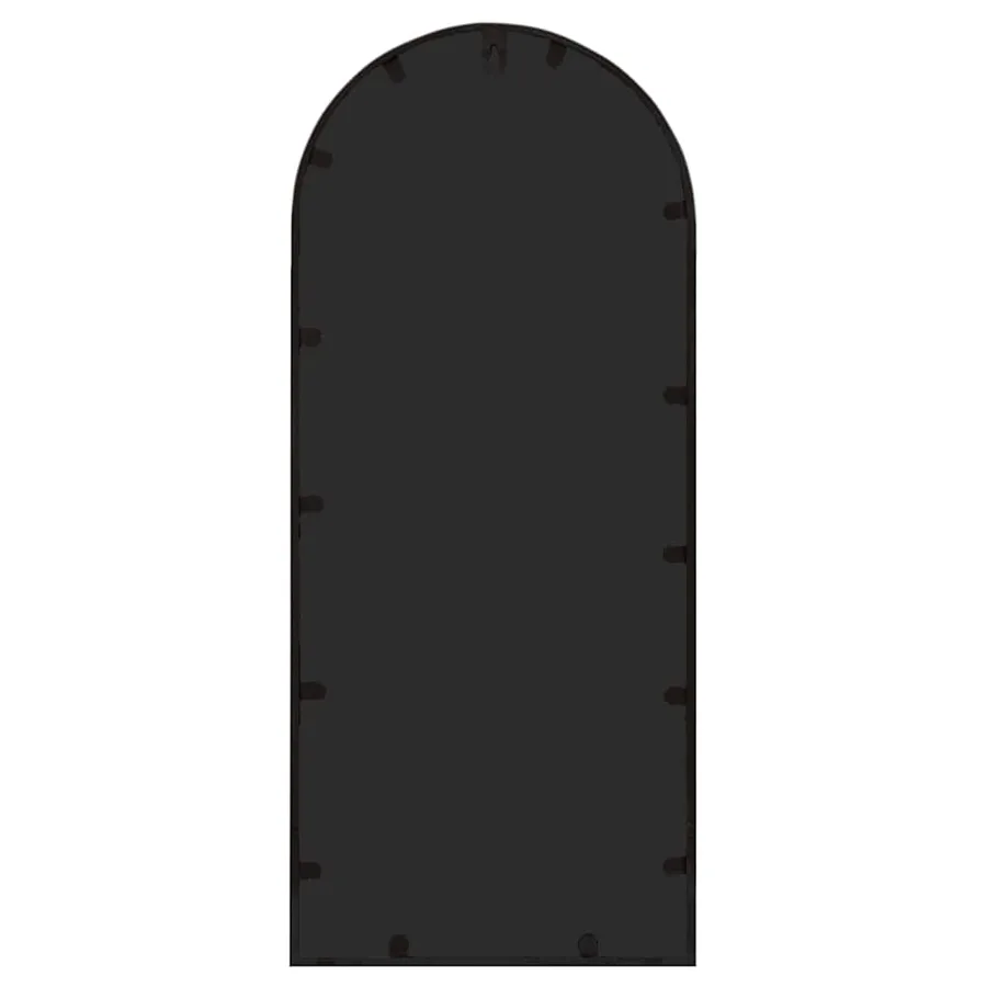 Miroir de jardin Noir 100x45 cm Fer pour utilisation extérieure - 4