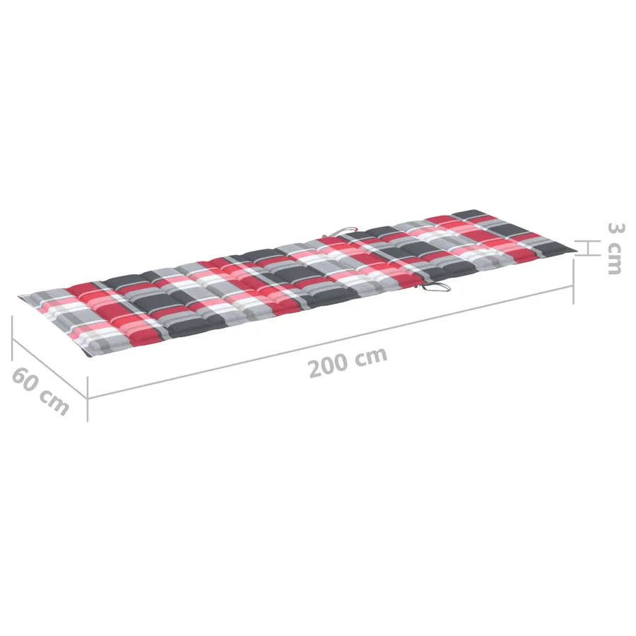 Chaise longue de jardin avec coussin Bambou - 7