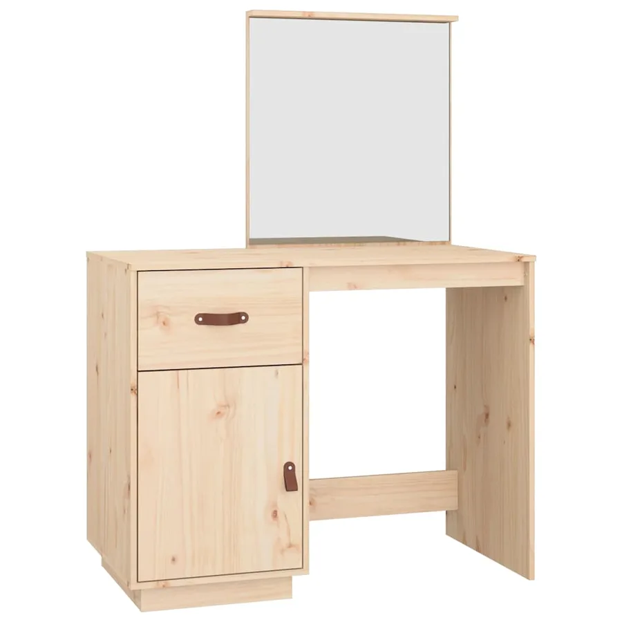 Coiffeuse 95x50x134 cm Bois de pin massif - 2