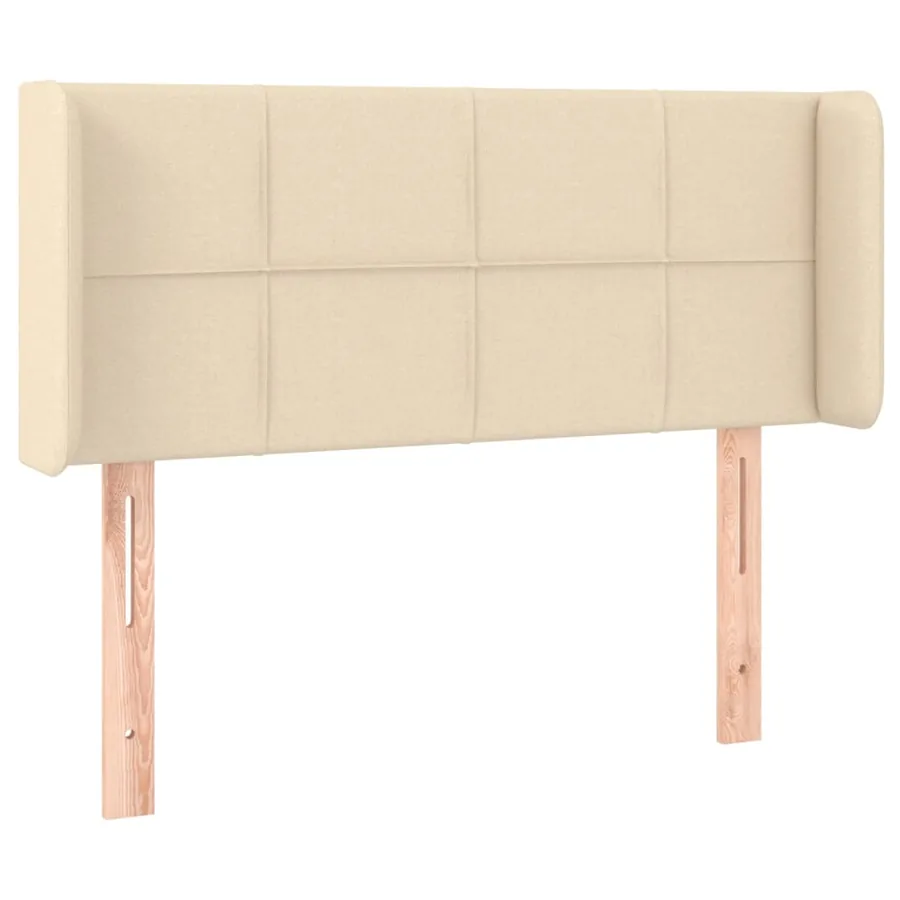 Tête de lit à LED Crème 93x16x78/88 cm Tissu - 3