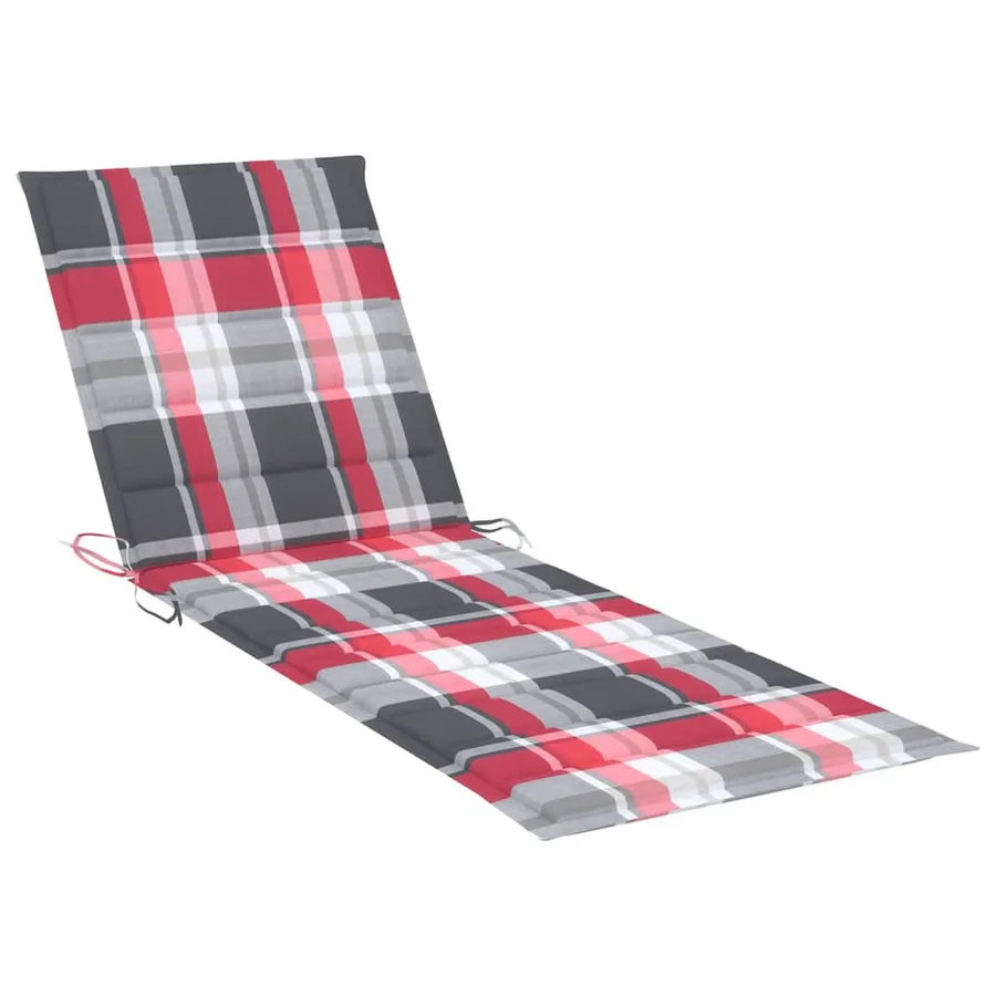 Chaise longue de jardin avec table et coussin Bois d'acacia - 8