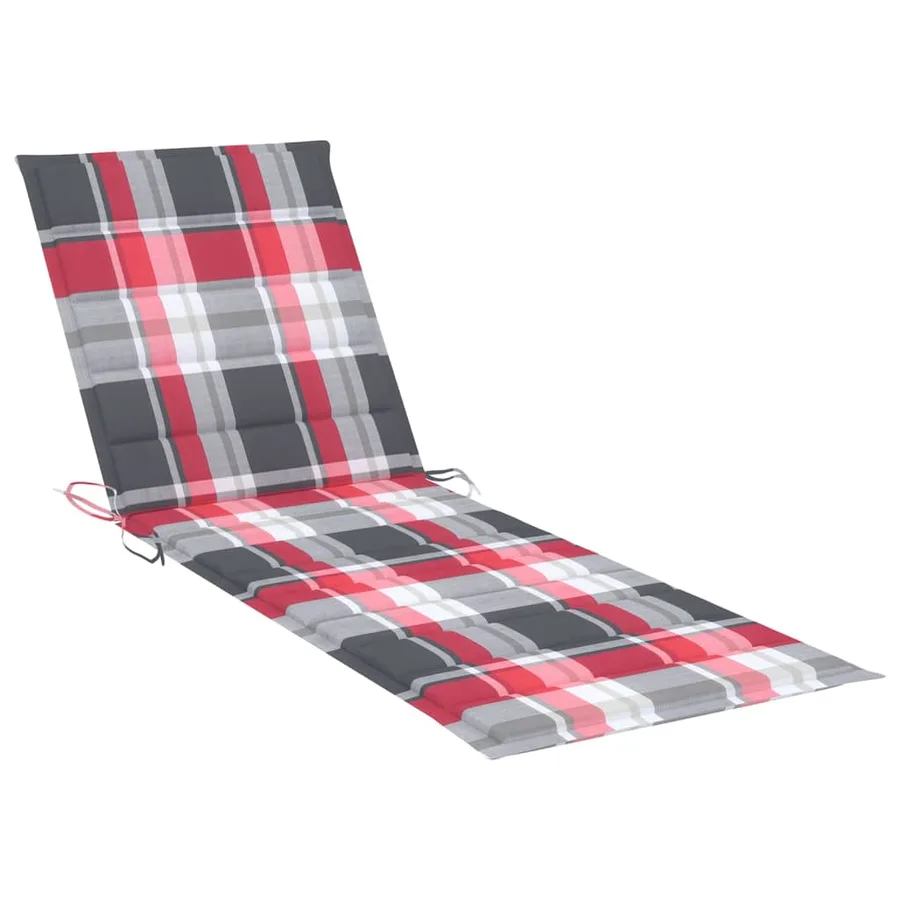 Chaise longue de jardin avec coussin Bois d'acacia solide - 15