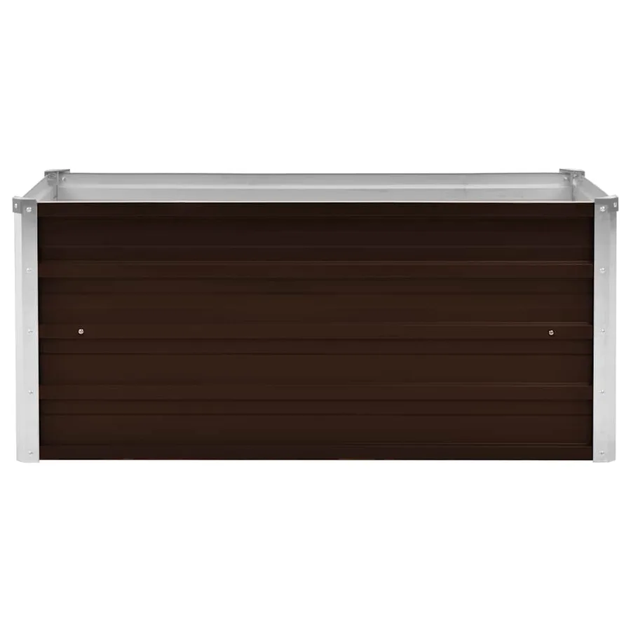 Lit surélevé de jardin Marron 100x40x45 cm Acier galvanisé - 4