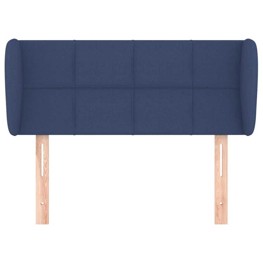 Tête de lit avec oreilles Bleu 83x23x78/88 cm Tissu - 3